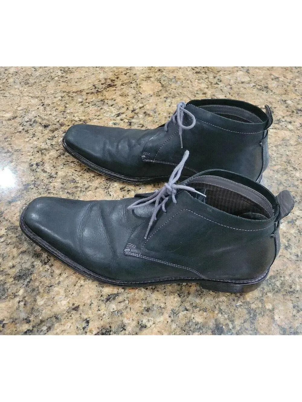 Ted Baker London Mens Boots Chukka Desert Agger 2 Black Leather Ankle Shoes 11